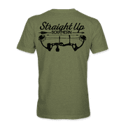Straight Up Tシャツ(XXL) STRAIGHT UP - SOUTHERN - Mens Hunting American Flag Short