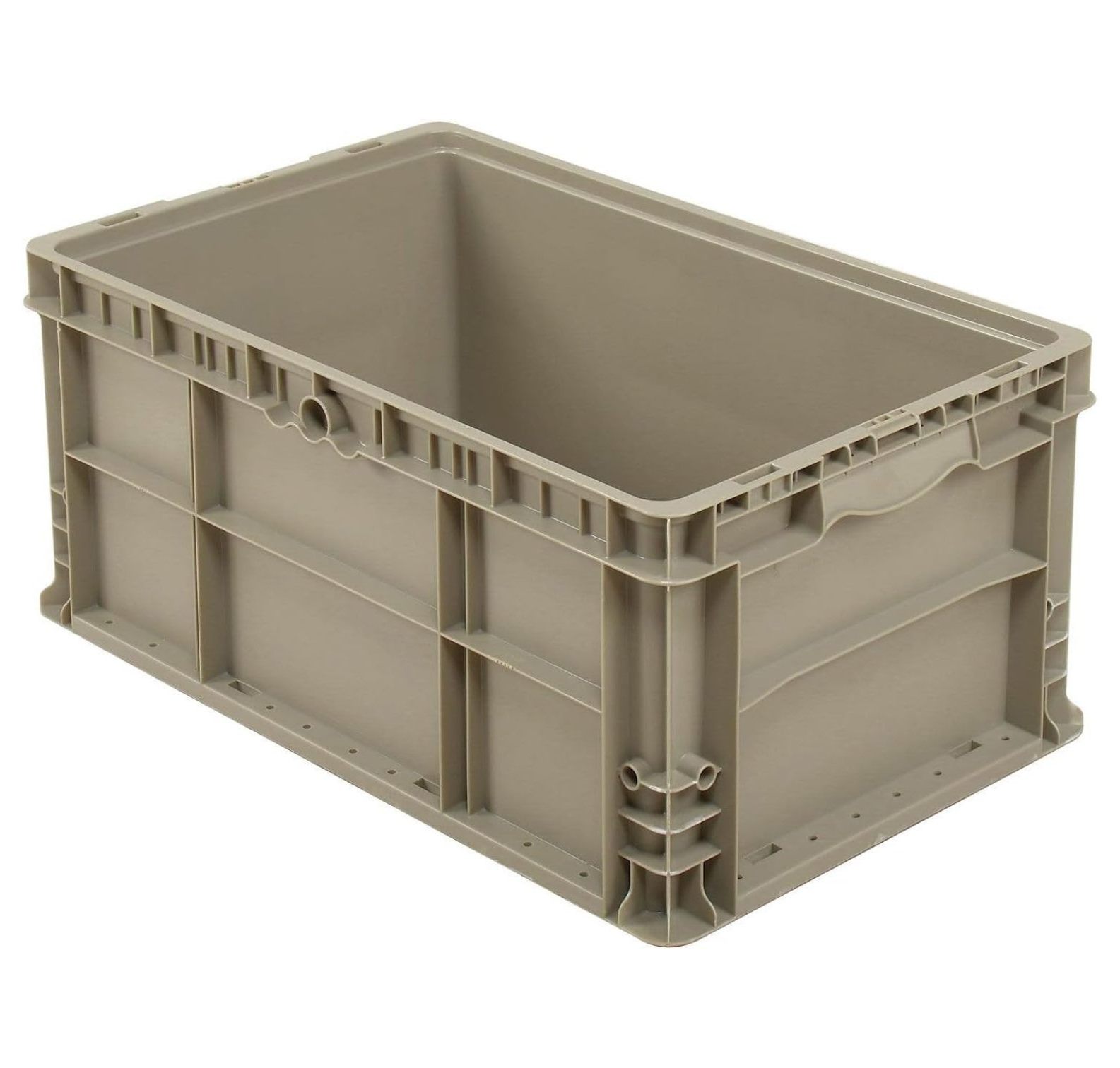 Straight Wall Container Solid Gray, 24 x 15 x 11