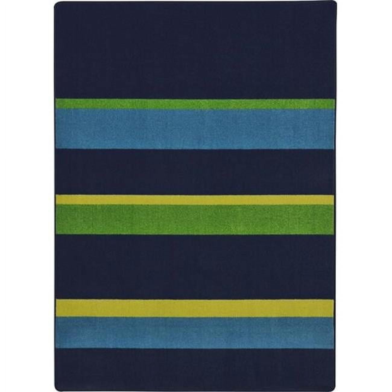 Straight and Narrow Teen Area Rugs - 5 ft. 4 in. x 7 ft. 8 in. - Navy ...