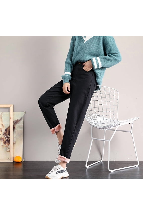 Straight high waist loose jeans