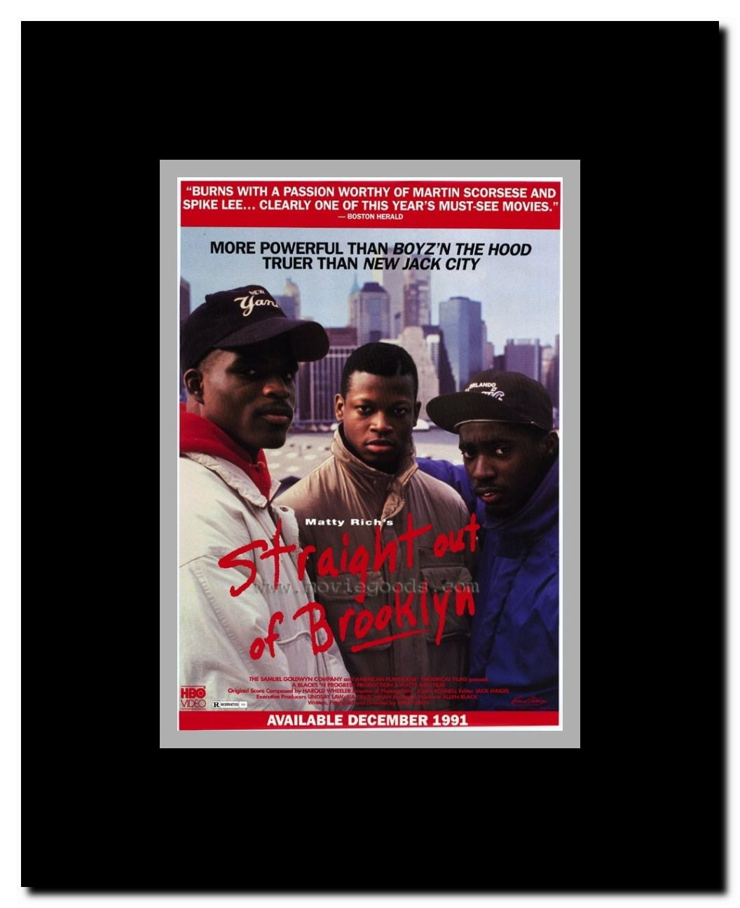 Straight out of Brooklyn Framed Movie Poster