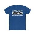 thumbnail image 1 of Straight outta quarantine Men's Cotton Crew Tee, 1 of 9