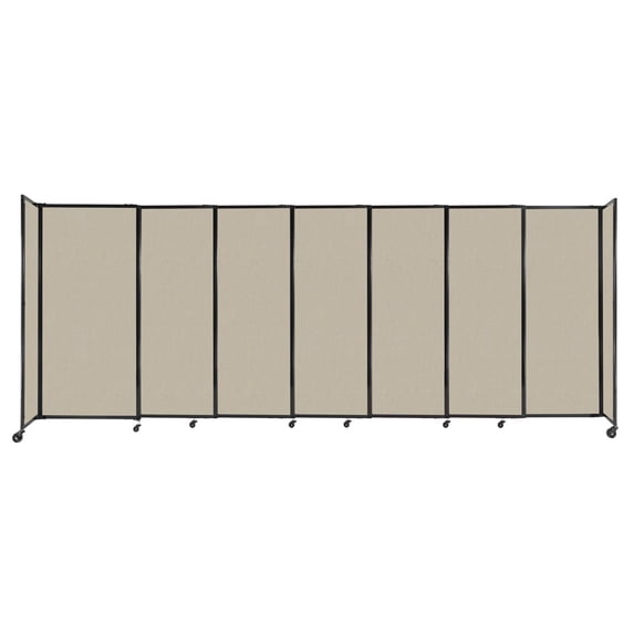 StraightWall® Sliding Portable Partition 187"Wx1"Dx72"H