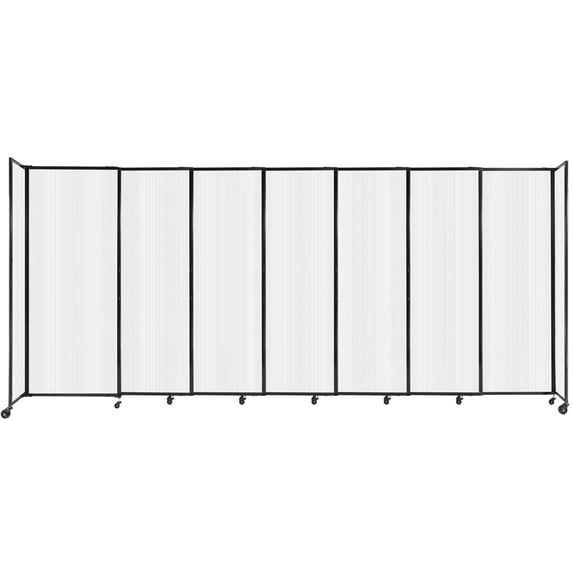 StraightWall® Sliding Portable Partition 187"Wx1"Dx73"H