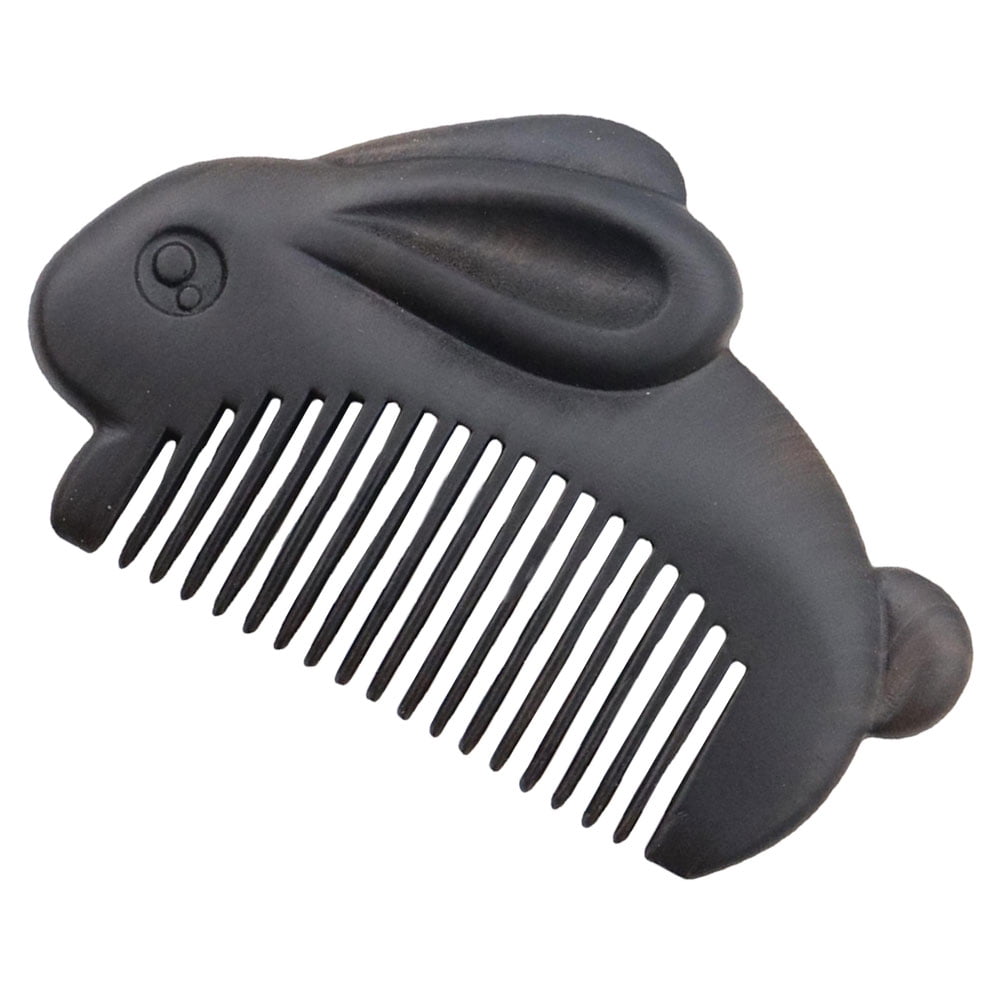Raindrops Wooden Hair Comb for Women Black Small Size Wood Comb for ...