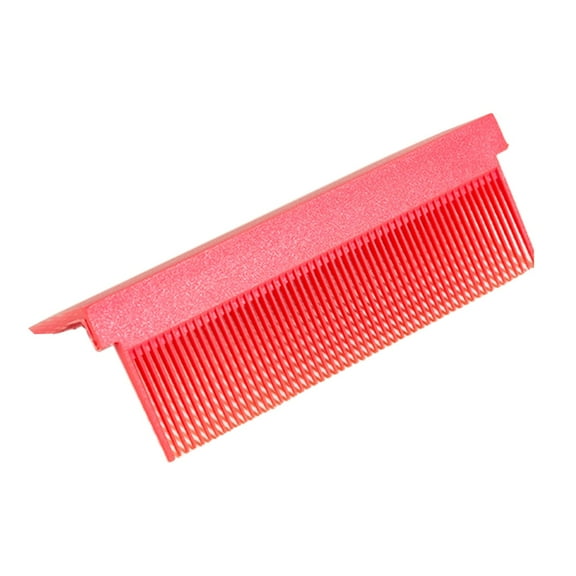Straightening Comb Attachment for Flat Iron, Detangling Comb Accessories, V Shape Durable Lightweight Portable Hair Straightener Comb Attachment Red
