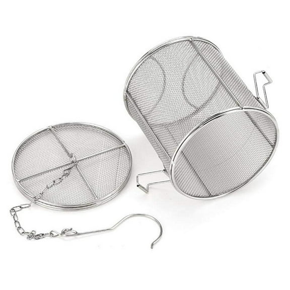 ULTNICE Kitchen Stainless Steel Herb Infuser with Hook and Chain for Soup and Tea Filtering