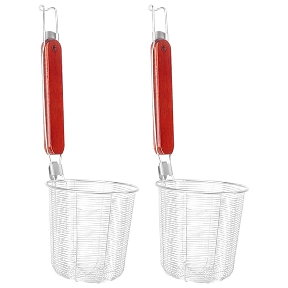 Strainer Mesh Skimmer Spider Kitchen Basket Colander Pasta Noodle Stainless Spoon Sieve Fine Steel Sifter Food Cooking