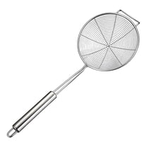 Strainer Spider Skimmers for Kitchen Cooking and Frying Food, Stainless Steel Slotted Spoon Pasta Strainers Tomato Food Strainer Skimmer Ladle For Pasta, 1 Pcs, 15.94x6.3"