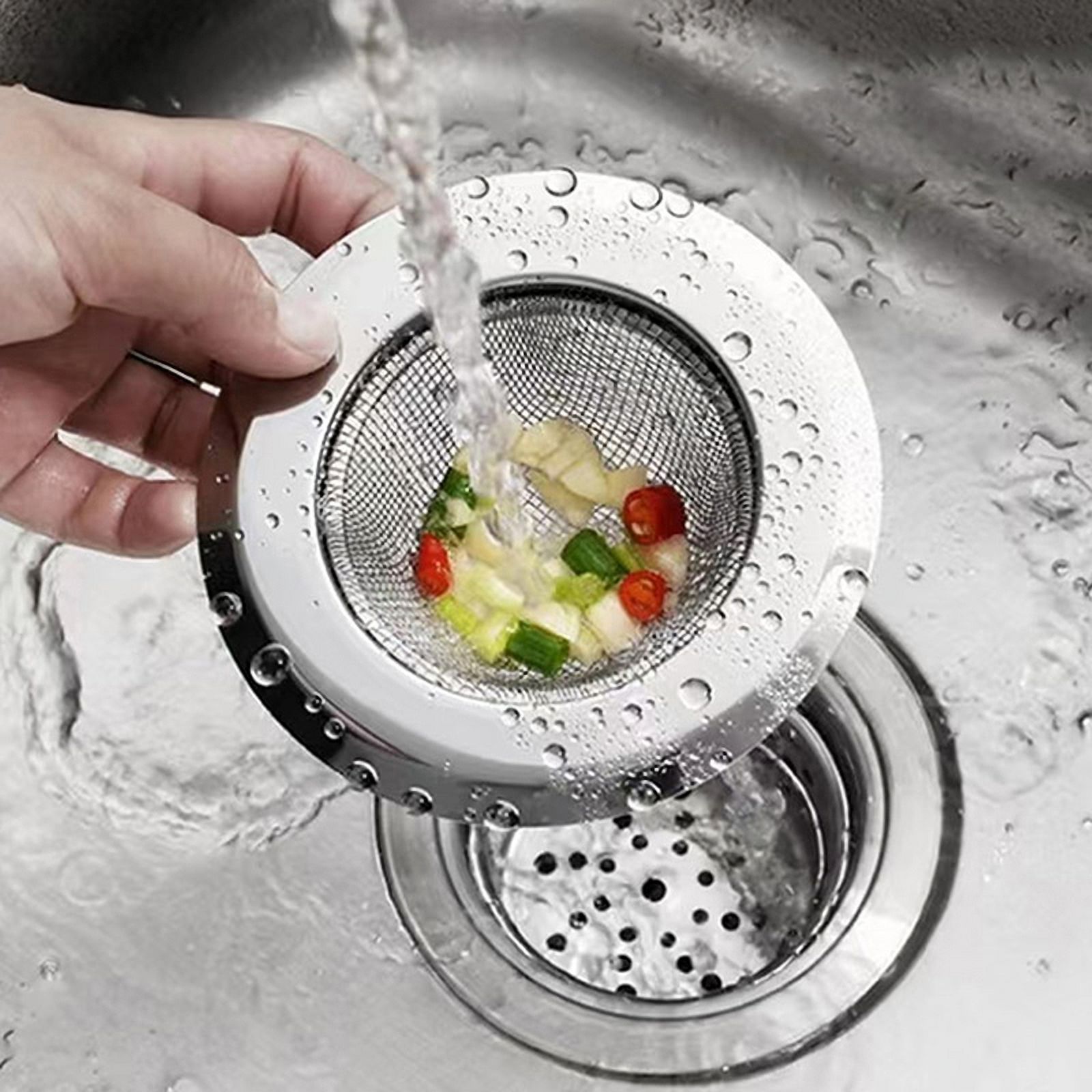 Strainer Stainless Steel Sink Funnel Anti Blocking Sink Dishwasher