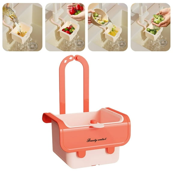 Strainer,Strainer Snap Button Strainer Tap Hanging Removable Strainer Basket Multi Purpose Kitchen Organizer For Washing/Organiser