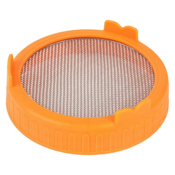 Strainers 2 Category Compatible Jar Sprouting Lid with Stainless Steel Screen for Microgreens and Germination Kit Fits Broccoli Growing Lid for Fresh and Home Kitchen