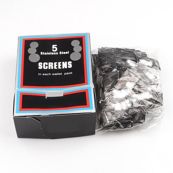 Strainers 2 Upgrade Pipe Screens for 3/4" Pipes – 5 Silver Screens Pipe and Accessories, 500pcs, Silver