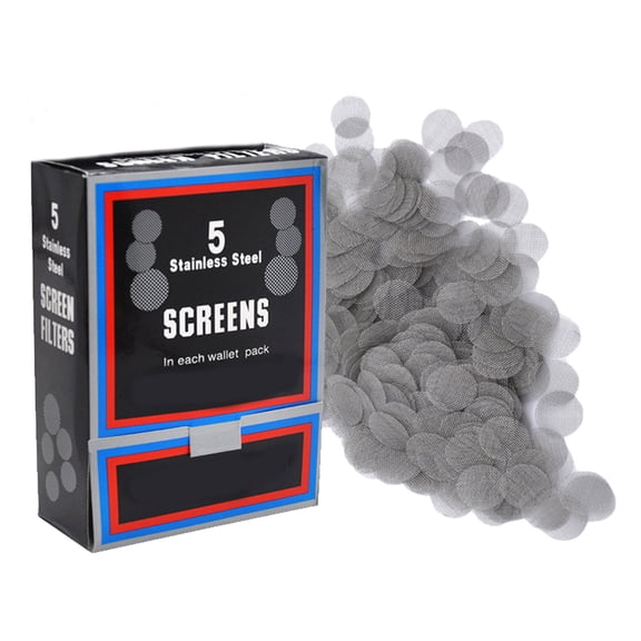 Strainers 5 Silver Screens Pipe Screens Upgrade for Pipes and Accessories with 3/4 Inch Size, 500pcs, Silver