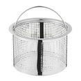thumbnail image 1 of Strainers,Mesh Basket Kitchen Sink Drain Strainer Stainless Steel Large Basket Food Catcher Fast And Effective Full Mesh Basket, 1 of 3