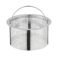 thumbnail image 1 of Strainers,Mesh Basket Kitchen Sink Drain Strainer Stainless Steel Large Basket Food Catcher Fast And Effective Full Mesh Basket, 1 of 3