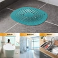 thumbnail image 1 of Strainers Silicone Shower Drain Stopper for Bathroom and Floor Drain,5.91*5.91 inch,Green, 1 of 9