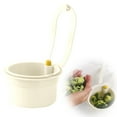 thumbnail image 1 of Strainers,Strainer Basket Faucet Hanging Strainer Hanging Kitchen Strainer Basket Catcher With Dumping Vegetable Drain Shelf Storage Holder, 1 of 9