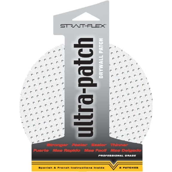Strait-Flex Ultra-Patch 6 In. Diameter Compound Drywall Patch (2-Pack) ULTP-2PK