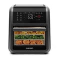 thumbnail image 1 of Strak Air Fryer Oven - 12-Quart 6-in-1 Rotisserie Oven and Dehydrator, 12 Presets with Digital Timer and Touchscreen, Family Size XL Airfryer Countertop Convection Oven, Dishwasher-Safe Parts, Black, 1 of 4