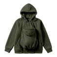 thumbnail image 1 of Stralyhd Cat Pouch Hoodie for Women Cozy Dog Pouch Sweatshirts Fleece Kangaroo Pouch Hoodie Hooded Animal Holder Pullover with Pet Pocket, 1 of 3
