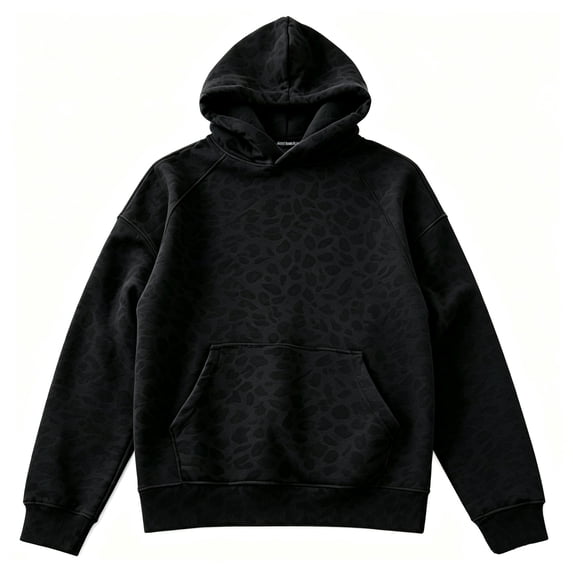 Stralyhd Leopard Hoodie For Women Oversized Trendy Hooded Sweatshirt Long Sleeve Fall Cheetah Print Hoodies With Pockets Black XL