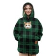 thumbnail image 1 of Stralyhd Pet Pouch Hoodie for Women Cozy Soft Kitten Puppy Holder Sweatshirt Sharpa Warm Kangaroo Pouch Hoodie Long Sleeve Animal Holder Pullover Green XL, 1 of 6