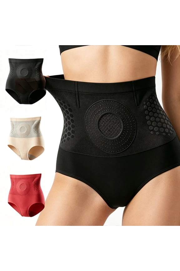 Women High Waisted Micro-Particle Sculpt Compression Shorts Postpartum Tummy Control Workout Shapewear Black L