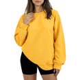 thumbnail image 1 of Stralyhd Womens Classic Crewneck Oversized Sweatshirts Hoodies Fleece Sweaters Casual Tops Comfy Timeless Fall Fashion Outfits Winter Clothes 2026 Yellow M, 1 of 3