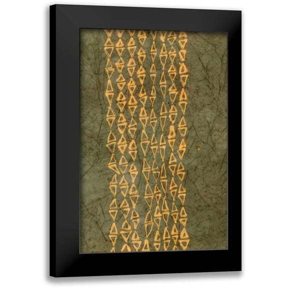 Stramel, Renee W. 11x14 Black Modern Framed Museum Art Print Titled - Primitive Patterns III