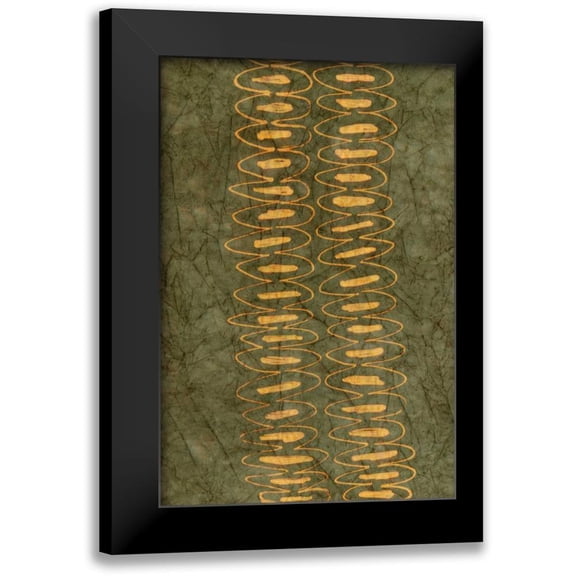 Stramel, Renee W. 11x14 Black Modern Framed Museum Art Print Titled - Primitive Patterns II
