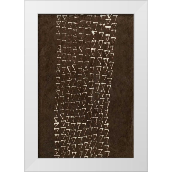 Stramel, Renee W. 11x14 White Modern Wood Framed Museum Art Print Titled - Primitive Patterns IX