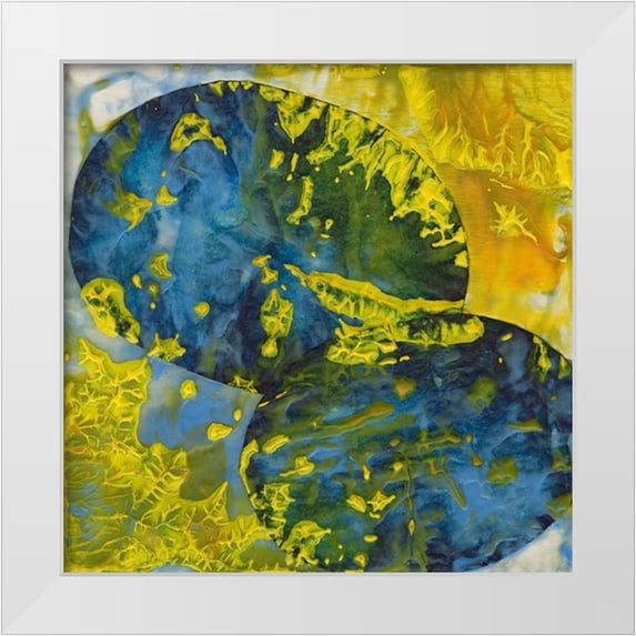 Stramel, Renee W. 12x12 White Modern Wood Framed Museum Art Print Titled - Hot Tropic II