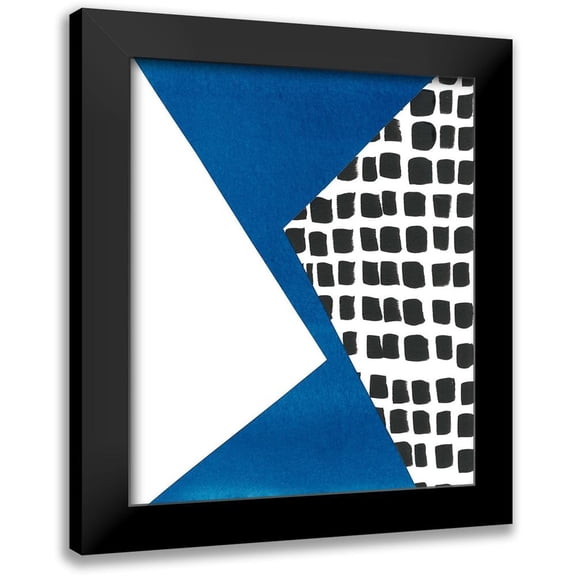 Stramel, Renee W. 12x14 Black Modern Framed Museum Art Print Titled - Memphis in Blue III