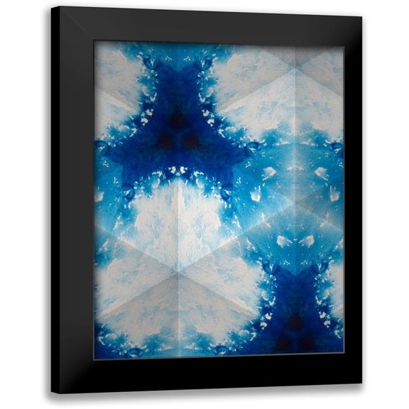 Stramel, Renee W. 12x14 Black Modern Framed Museum Art Print Titled - Sapphire Frost IV