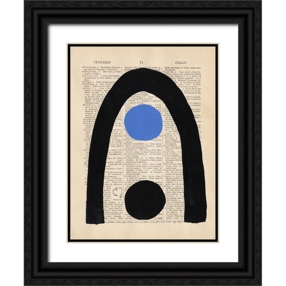 Stramel, Renee W. 12x14 Black Ornate Wood Framed with Double Matting Museum Art Print Titled - Modern Quotation III