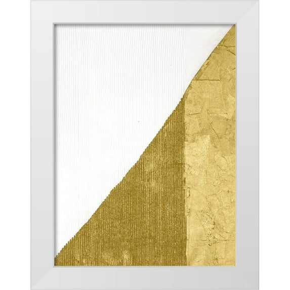Stramel, Renee W. 12x14 White Modern Wood Framed Museum Art Print Titled - Gilded Echelon II