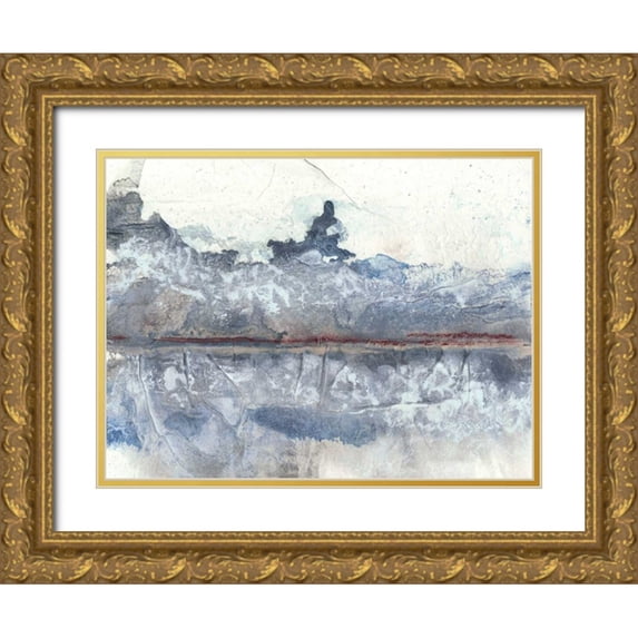 Stramel, Renee W. 14x12 Gold Ornate Wood Framed with Double Matting Museum Art Print Titled - Horizon Spray II