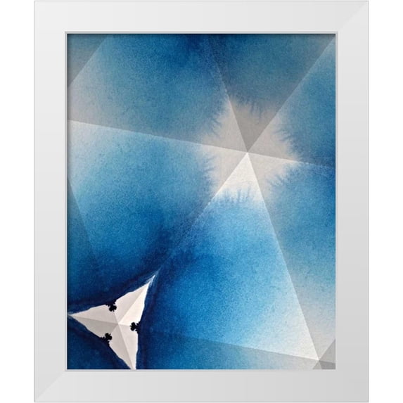 Stramel, Renee W. 15x18 White Modern Wood Framed Museum Art Print Titled - Indigo Daydream I