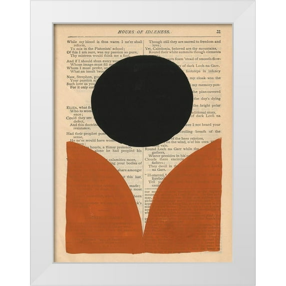 Stramel, Renee W. 15x18 White Modern Wood Framed Museum Art Print Titled - Modern Prose XI