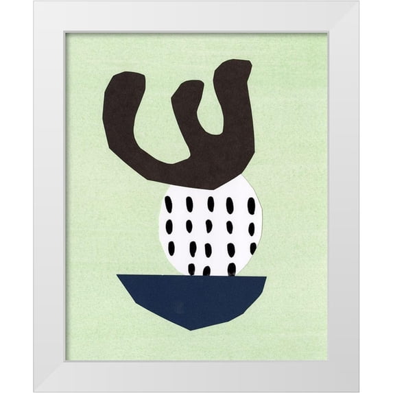 Stramel, Renee W. 15x18 White Modern Wood Framed Museum Art Print Titled - Quirks II