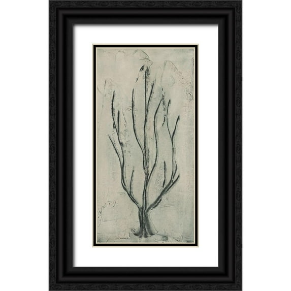 Stramel, Renee W. 18x32 Black Ornate Wood Framed with Double Matting Museum Art Print Titled - Sea Bevy II