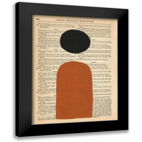Stramel, Renee W. 19x24 Black Modern Framed Museum Art Print Titled - Modern Prose VII