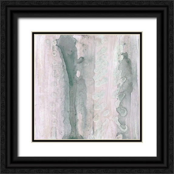 Stramel, Renee W. 20x20 Black Ornate Wood Framed with Double Matting Museum Art Print Titled - Lavender and Sage II