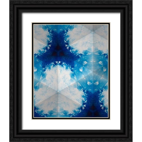 Stramel, Renee W. 20x24 Black Ornate Wood Framed with Double Matting Museum Art Print Titled - Sapphire Frost IV