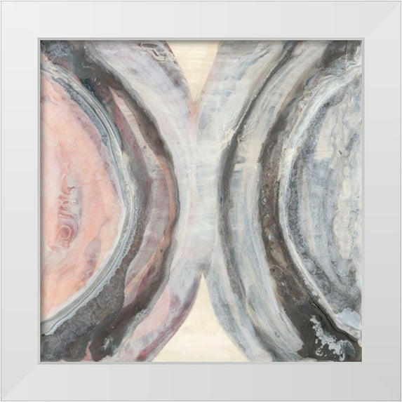 Stramel, Renee W. 26x26 White Modern Wood Framed Museum Art Print Titled - Surface Study III