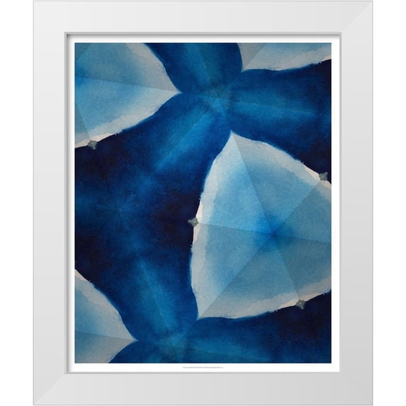 Stramel, Renee W. 26x31 White Modern Wood Framed Museum Art Print Titled - Custom Indigo Daydream VIII (MHF)