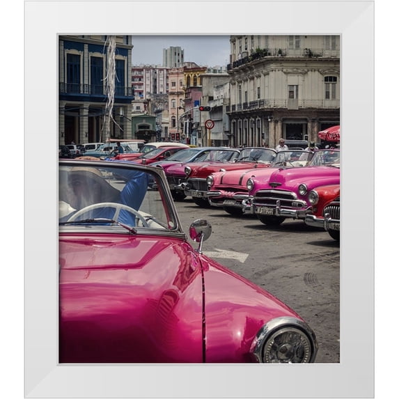 Stranak, Pavol 26x30 White Modern Wood Framed Museum Art Print Titled - Havana Mood