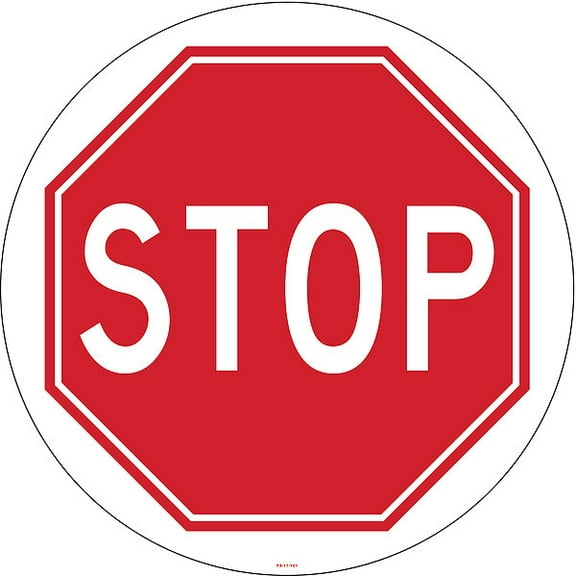 Stranco Anti-Slip Floor Sign,17 inx17 in,Vinyl FS-17-101