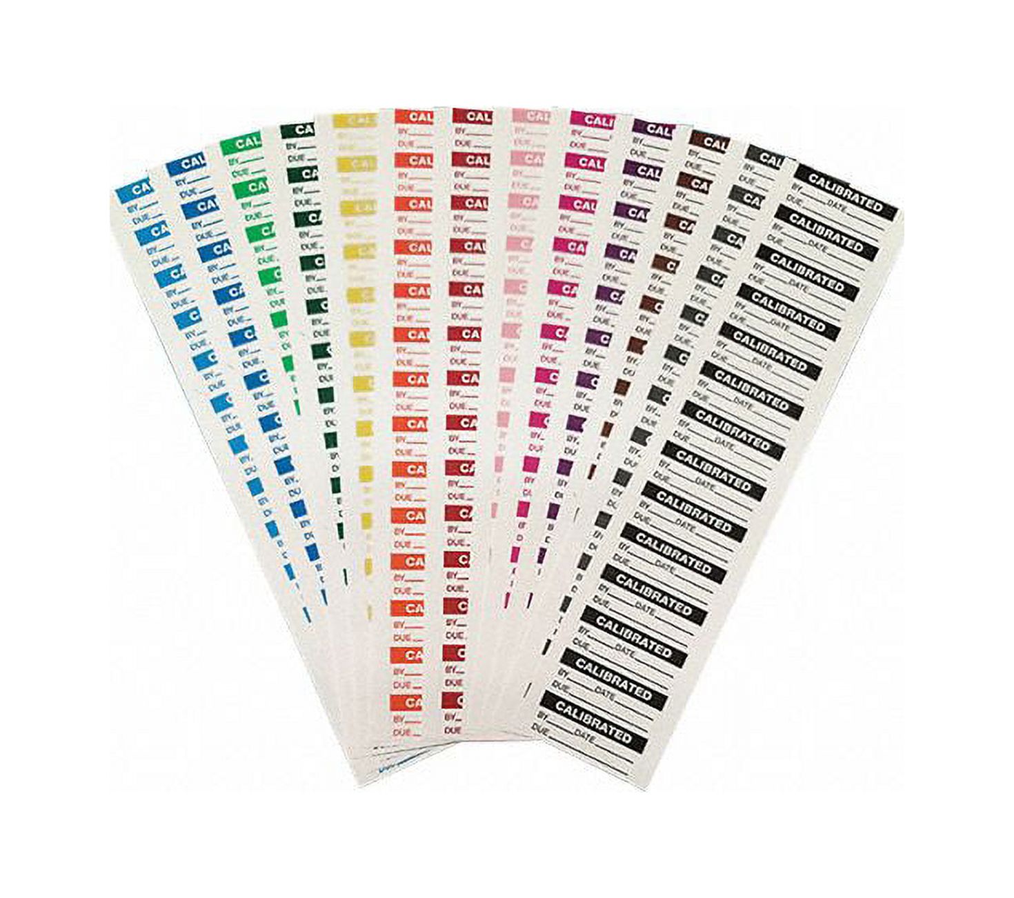 Stranco Calibration Label Color Pack,ENG,PK182 TC1COLORPACK